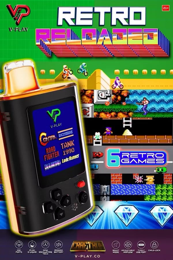 V-PLAY Retro Games 20,000 hits Mayoreo (Caja 10 pz)